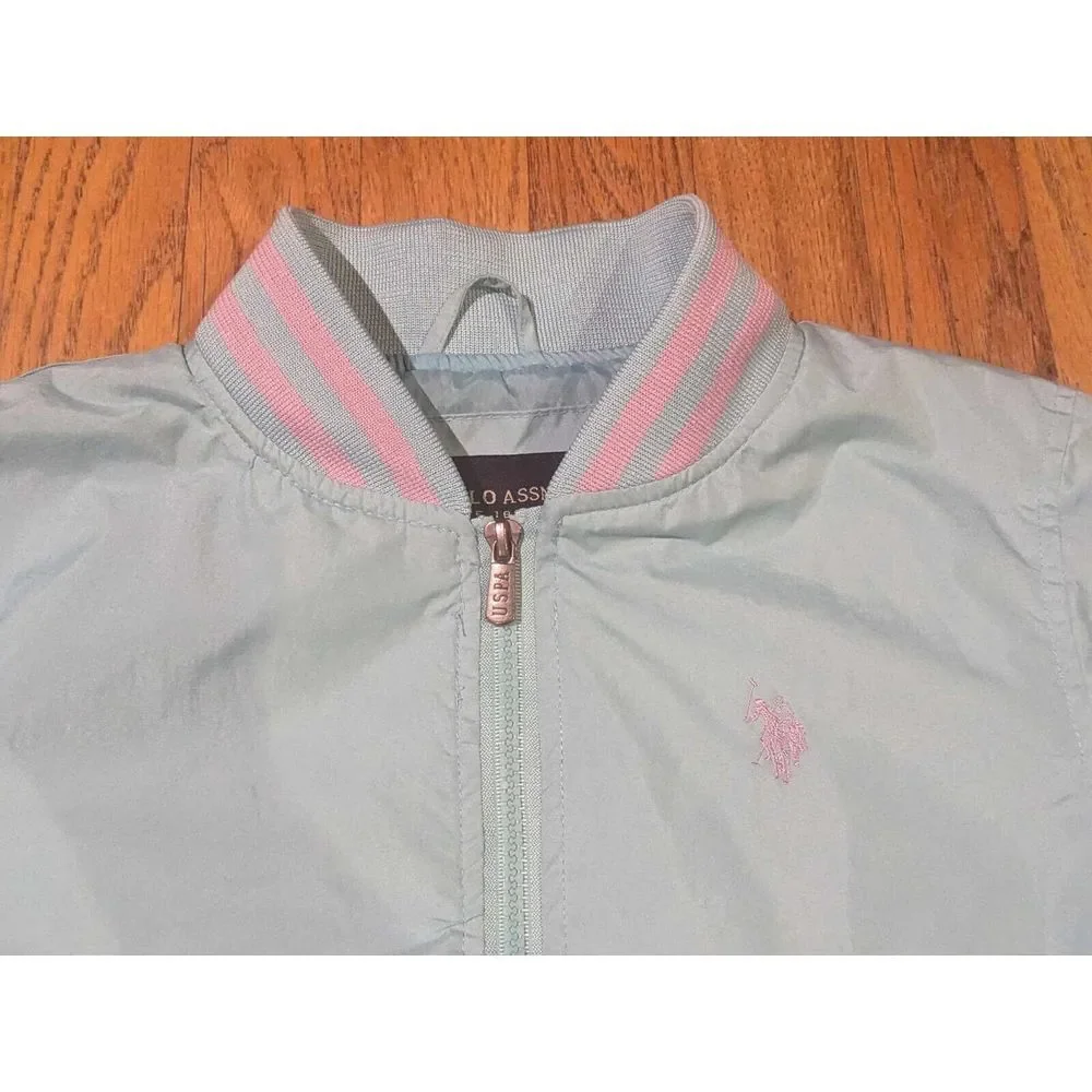 US Polo Assn Women Essential Windbreaker‎ Jacket Size Small Varsity